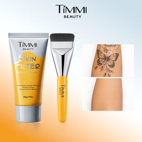 Timmi Beauty waterproof demo with water droplets showing resistance