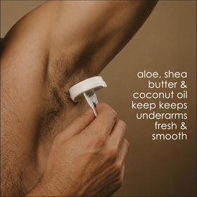 TINI mini deodorant in a gym bag ready for quick freshening on the go