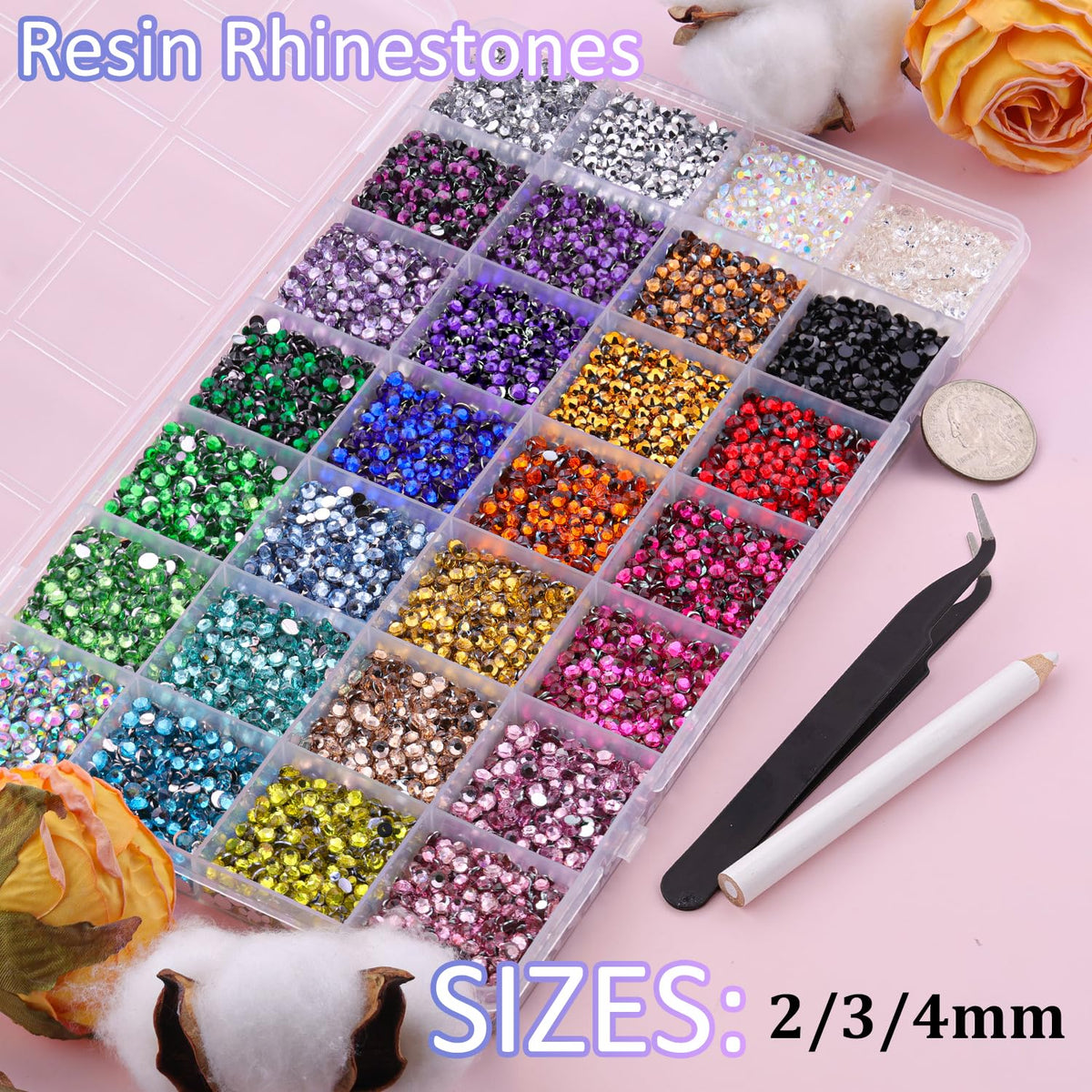 TINKRSTUFF organized 28-compartment storage box keeps colors and sizes sorted for efficiency