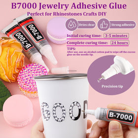TINKRSTUFF B7000 glue tube with applicator needle for controlled clear bonding