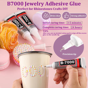 TINKRSTUFF B7000 glue tube with needle tip for accurate application and strong bond