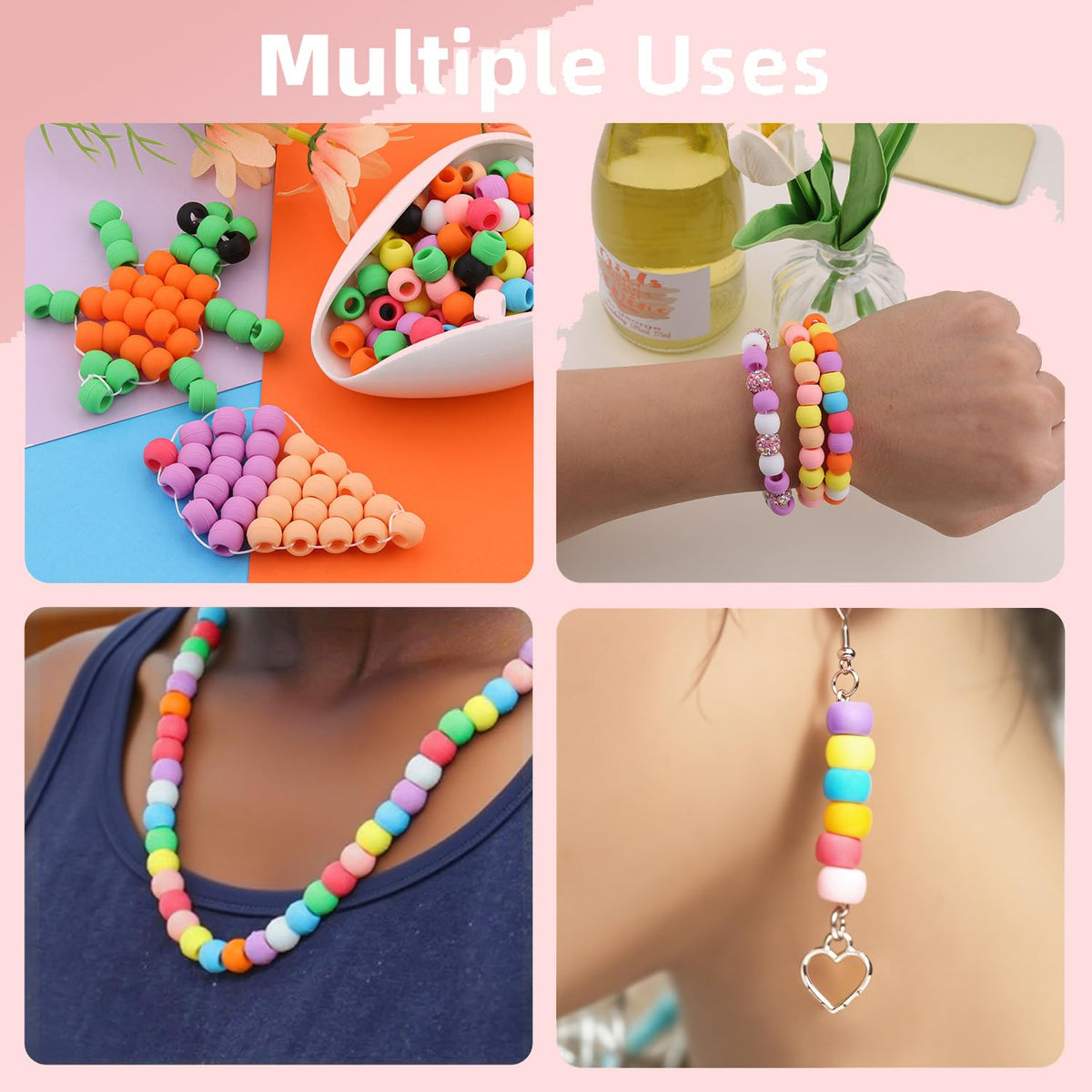 TINKRSTUFF bracelet made from beads demonstrating craft versatility and durability