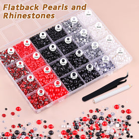 TINKRSTUFF resin rhinestones with AB finish reflecting colorful light