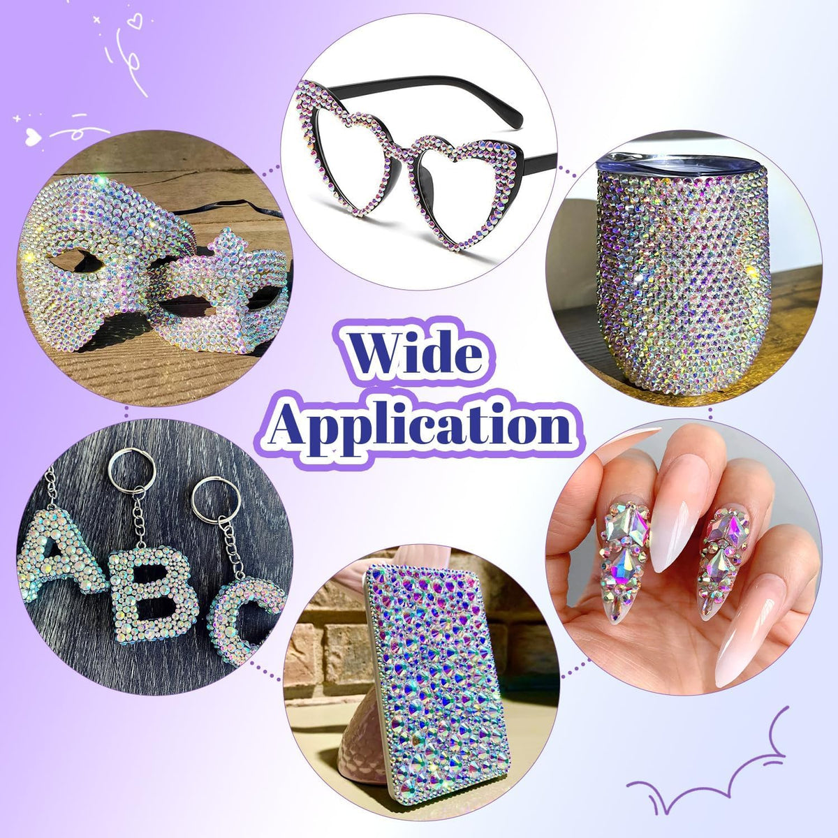 TINKRSTUFF iridescent AB color shift demonstrating vibrant reflective effect