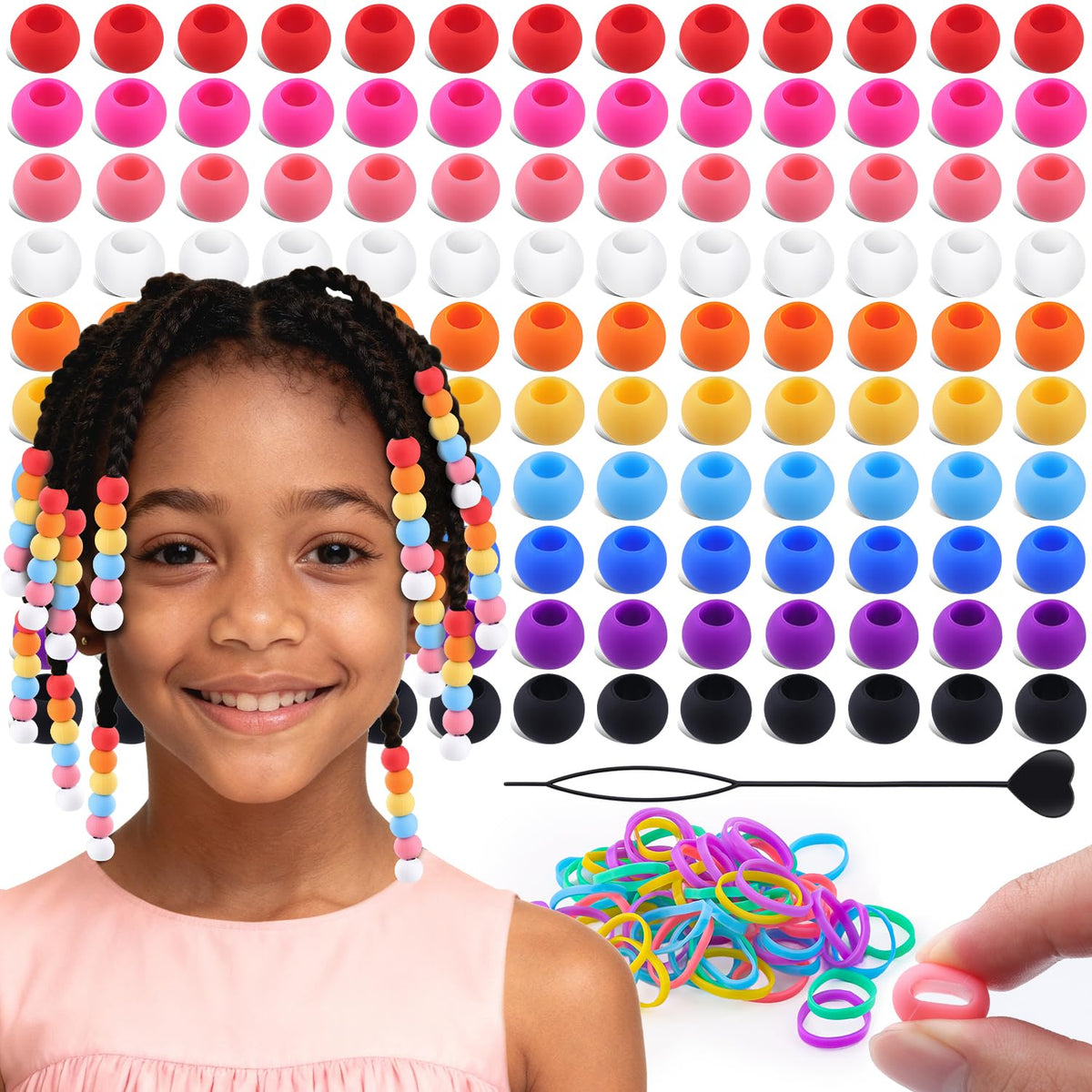 TINKRSTUFF front packaging showing beads kit and included tools for instant styling