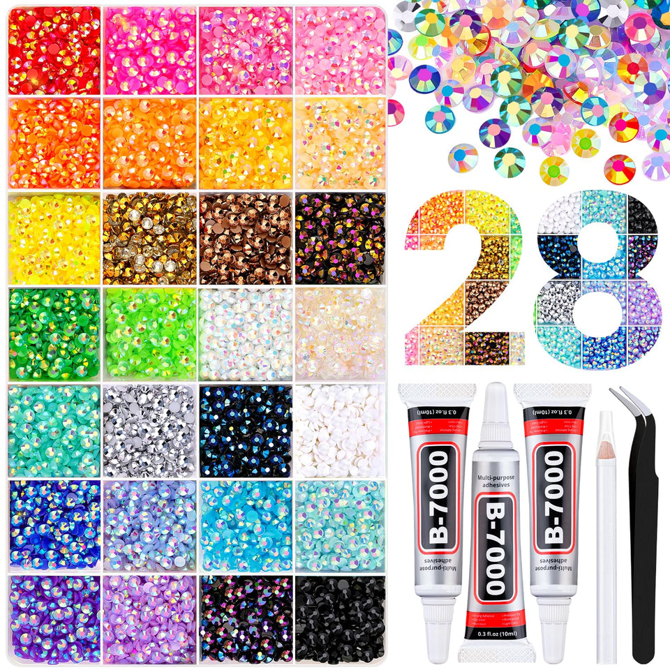 TINKRSTUFF front packaging showing full rhinestone kit and tools for instant crafting