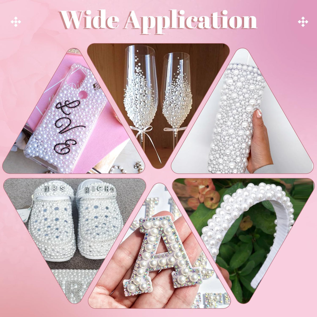 TINKRSTUFF pearls adhered to a dance shoe adding visible decorative shine