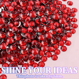 TINKRSTUFF decorated shoes and nails with red gems, eye-catching finished look