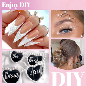 TINKRSTUFF small pearls used on nail art providing delicate accent detail