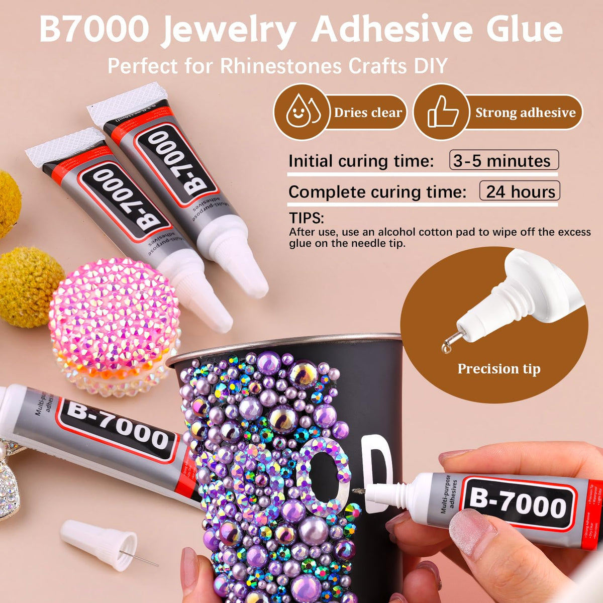 TINKRSTUFF rhinestone AB finish reflecting colors, adds iridescent sparkle to crafts