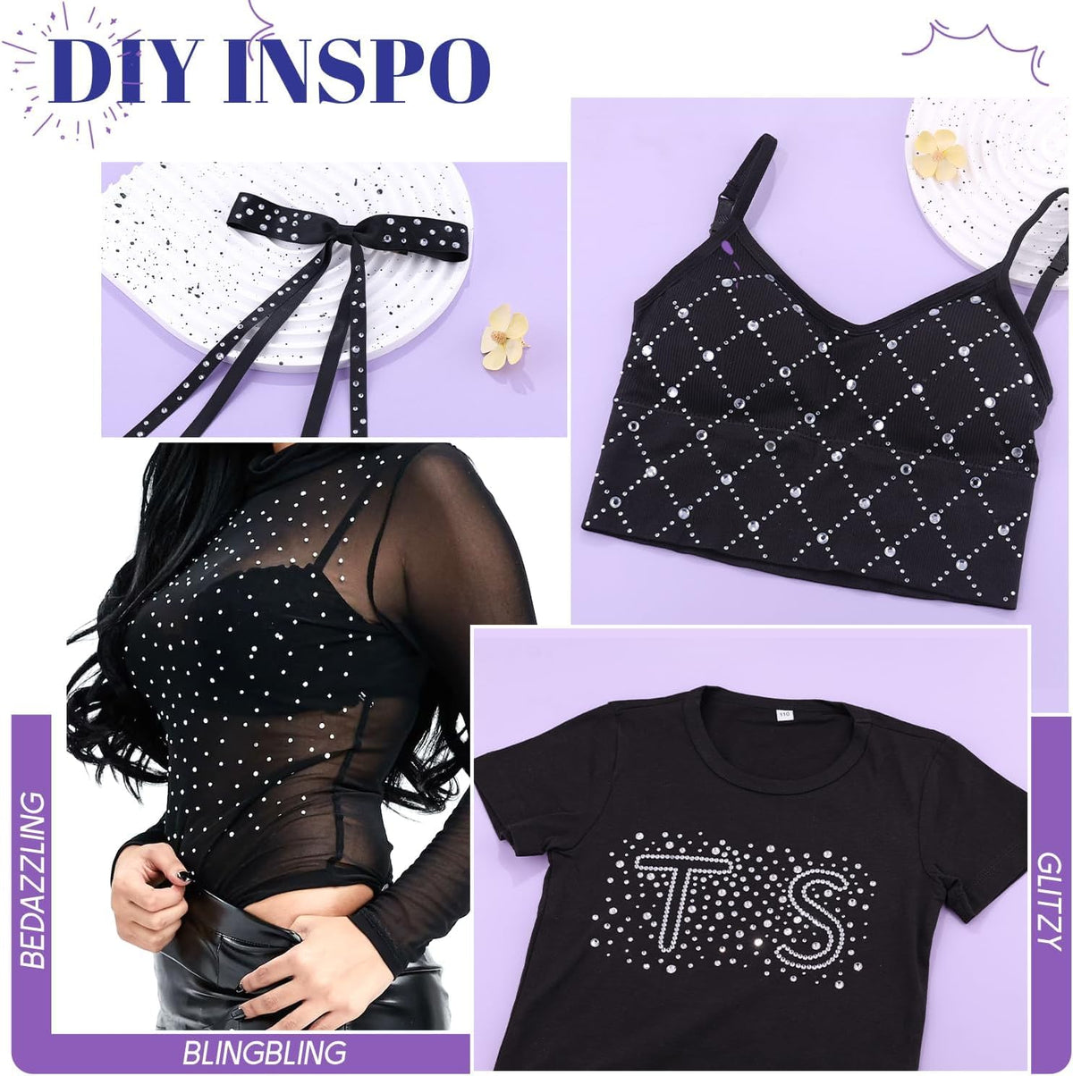 TINKRSTUFF SS10 rhinestone next to coin showing small size for detailed work