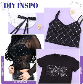 TINKRSTUFF SS10 rhinestone next to coin showing small size for detailed work