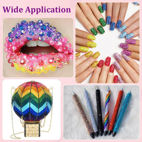TINKRSTUFF 3mm rhinestones next to a coin showing scale for accurate sizing