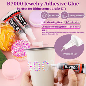 TINKRSTUFF rhinestones applied to tumbler showing long-lasting decorative sparkle
