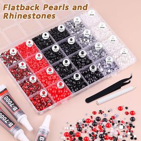 TINKRSTUFF tweezer picker pencil and three B7000 glue tubes close-up, precise application benefit