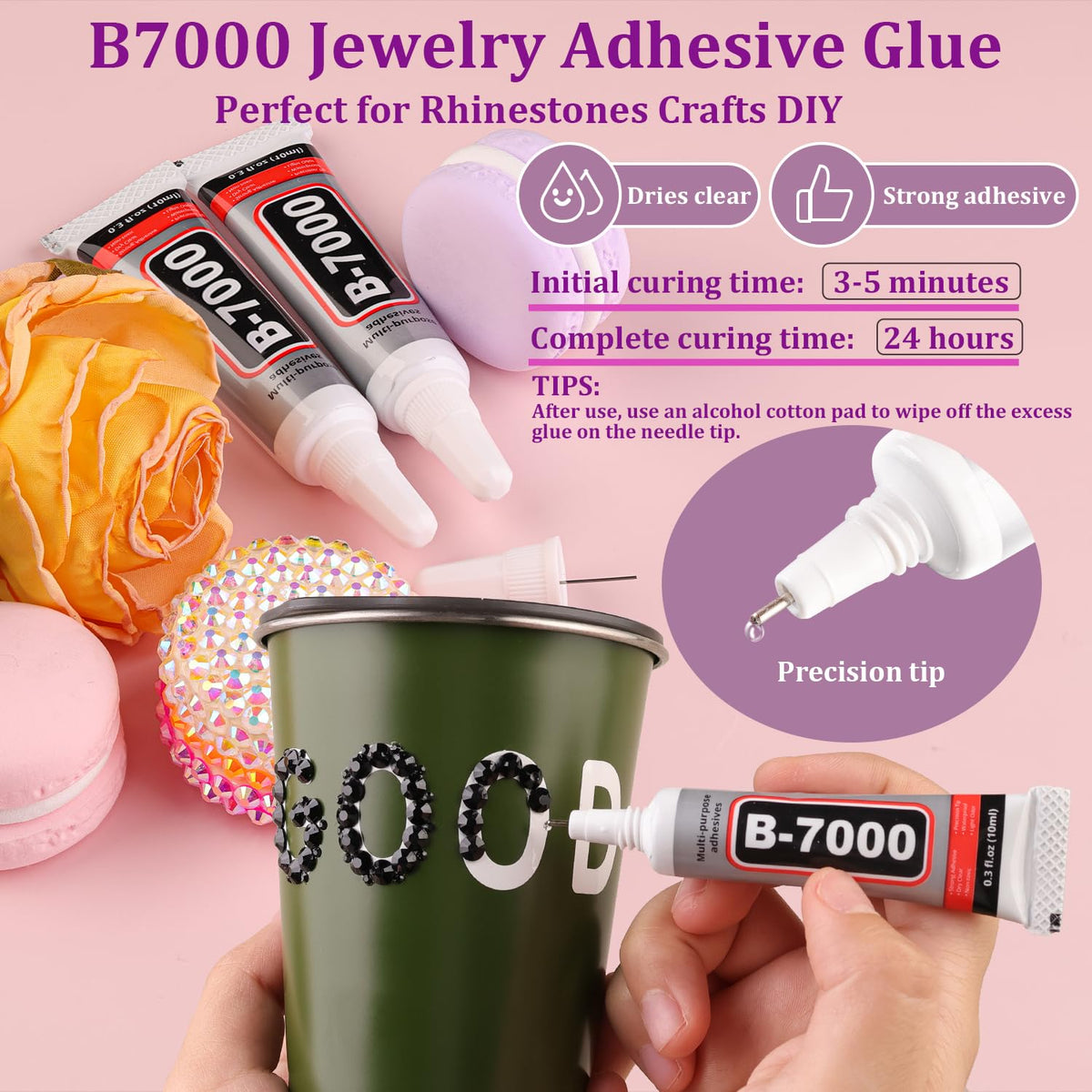 TINKRSTUFF tweezers and pickup pen shown for precise gem placement and control