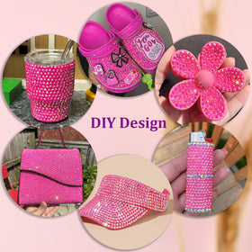 TINKRSTUFF tweezers and pickup pen positioning a rhinestone for precise placement