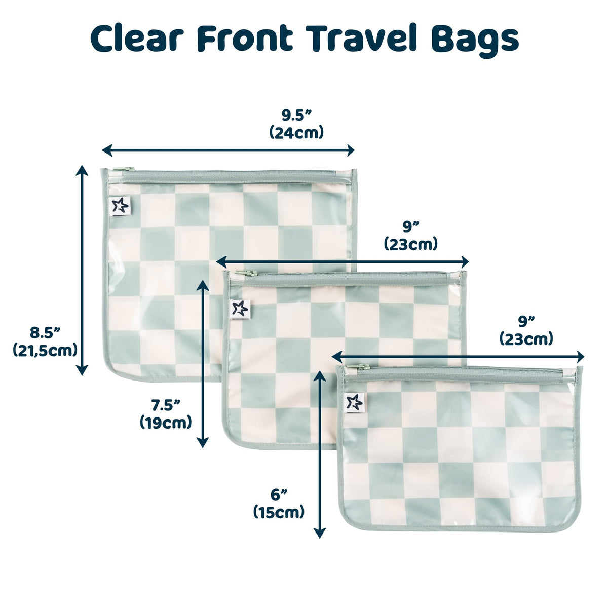 Tiny Twinkle large pouch flat lay displaying roomy interior and quick access benefit