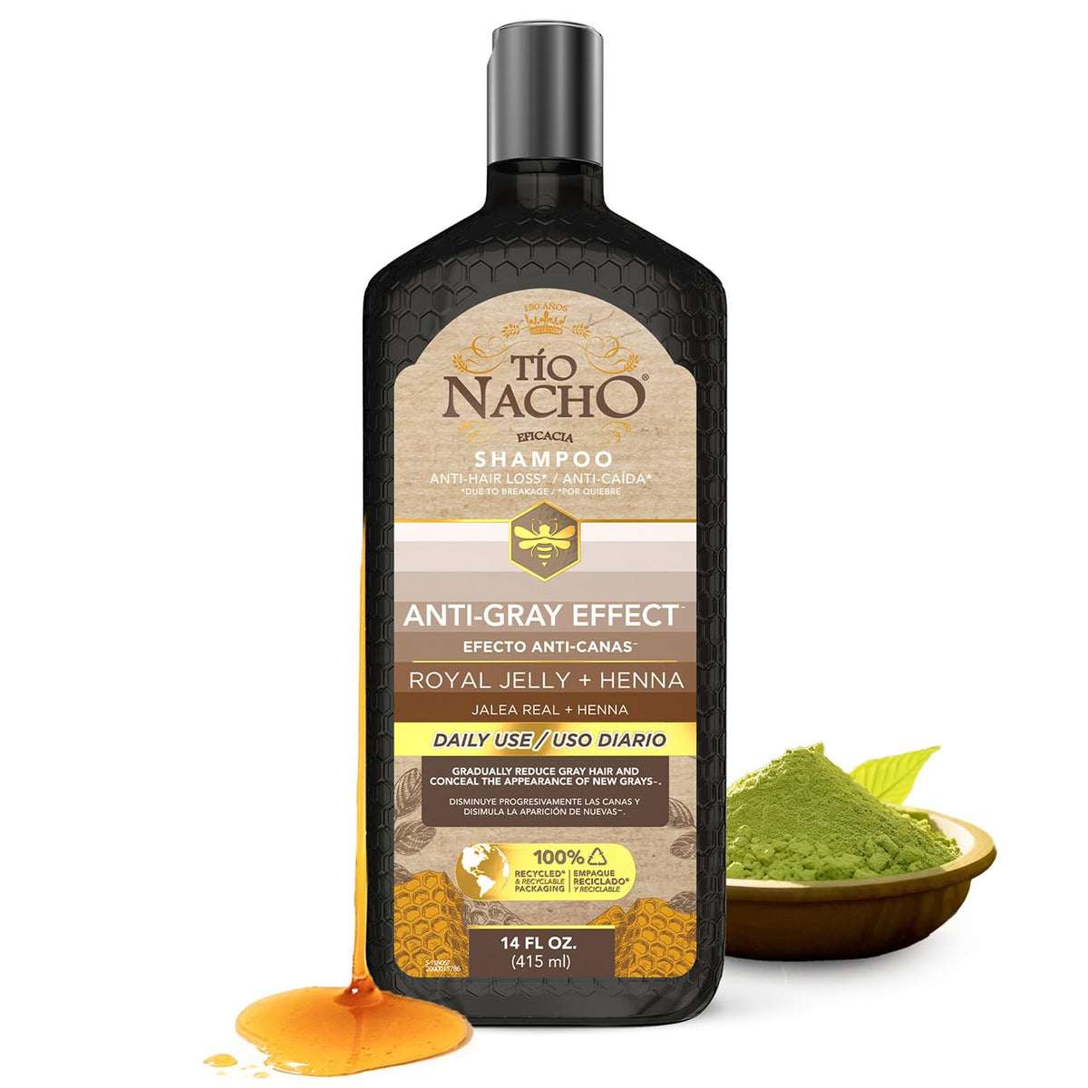 Tio Nacho front bottle shot showing packaging and daily toner benefit