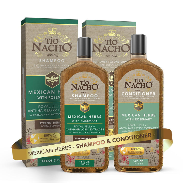 Tío Nacho front packaging showing both 14 fl oz bottles and benefits