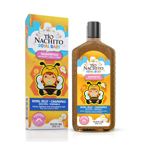 Tio Nacho front packaging showing baby wash bottle and calm design