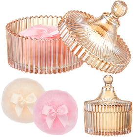 Tioncy amber crystal container front view, elegant storage benefit