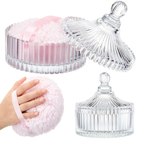 Tioncy glass container front view showing elegant storage and neat display