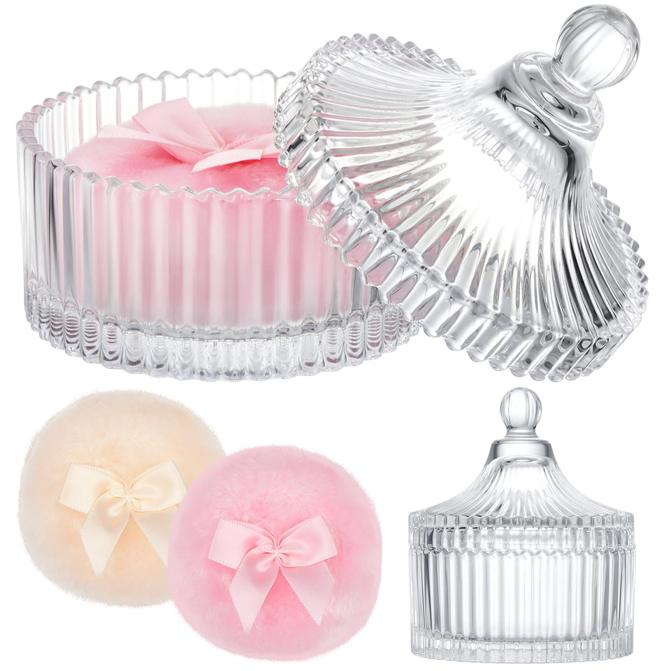 Tioncy clear crystal container front view showing elegant storage benefit