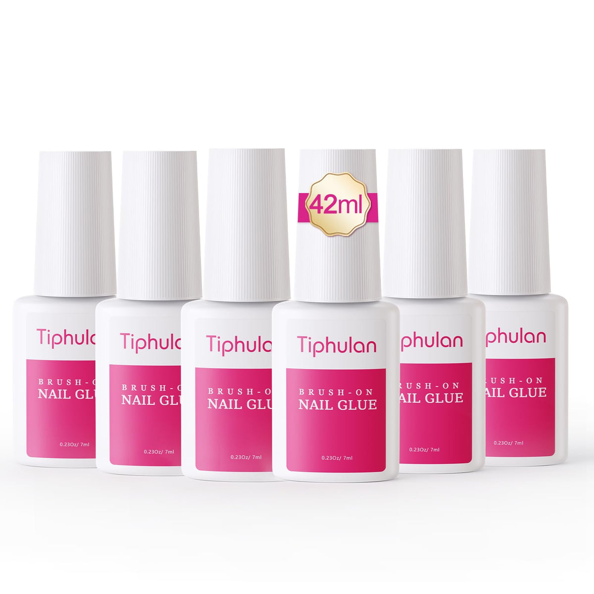 TIPHULAN front packaging showing six compact glue bottles for reliable use