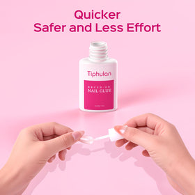 TIPHULAN glue texture drop illustrating smooth, fast-drying adhesive performance