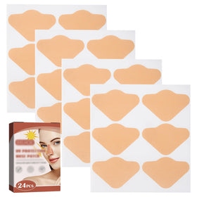 Tipuuz beige front packaging showing 24 nose sun patches for targeted protection