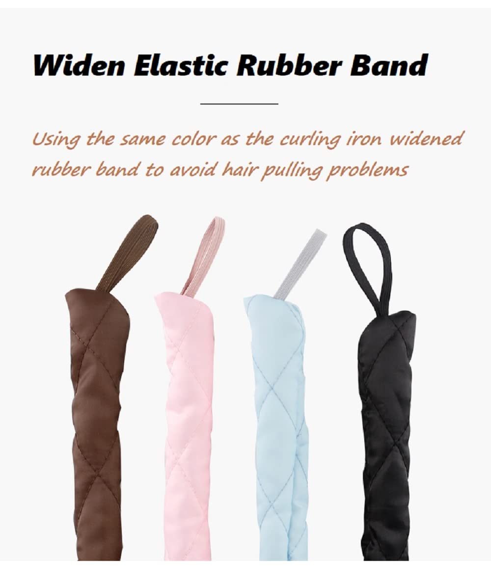Tirdkid widened elastic cord texture preventing hair pulling