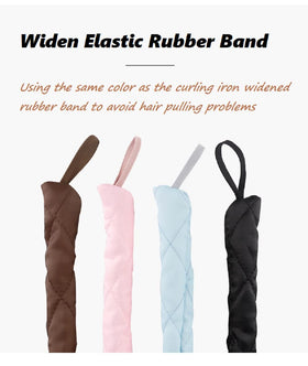 Tirdkid widened elastic cord texture preventing hair pulling