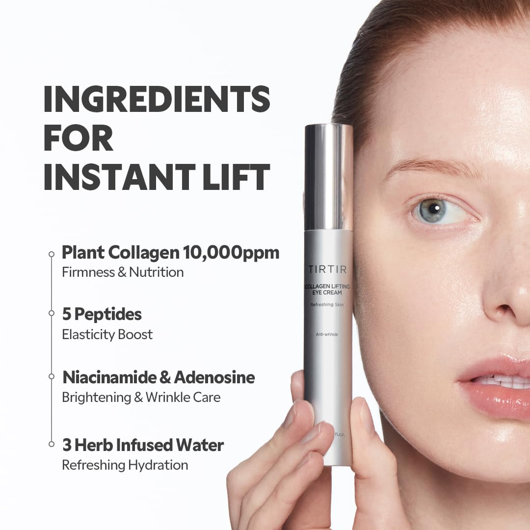 TIRTIR user applying roller under eye to depuff and target wrinkles