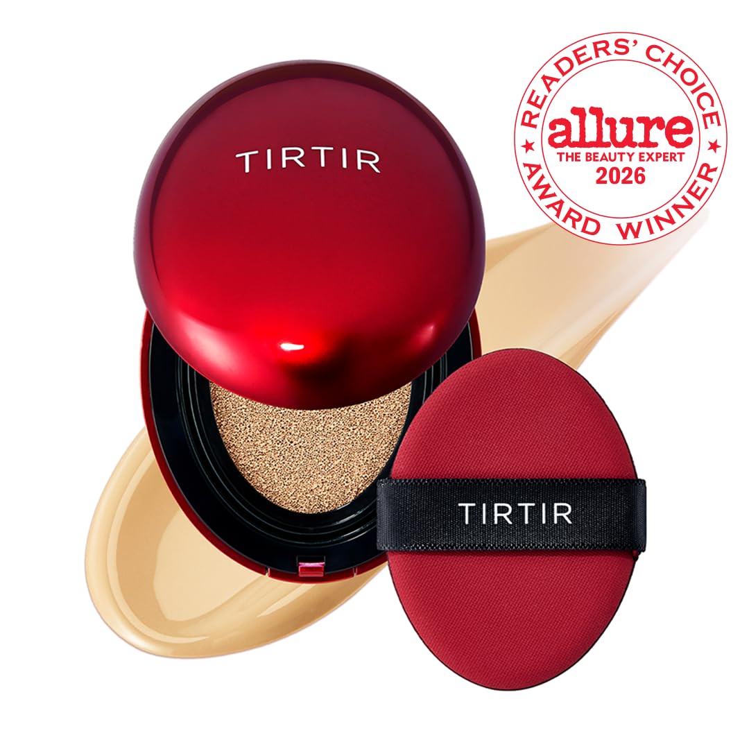 TIRTIR cushion open with puff and mirror for quick on-the-go touchups