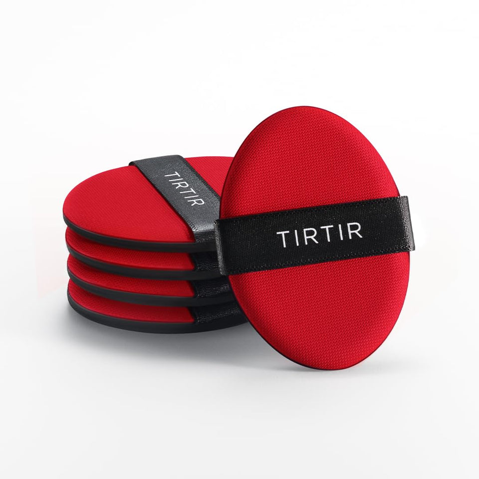 TIRTIR front packaging showing five cushion puffs and brand clarity