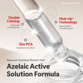 TIRTIR ingredient label highlighting azelaic acid 12% and Zinc PCA