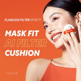 TIRTIR open compact with puff visible, illustrates quick on‑the‑go application