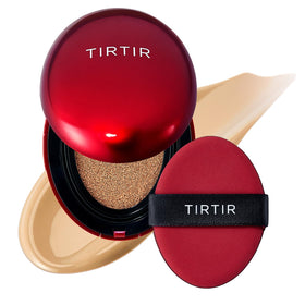 TIRTIR front compact showing sleek cushion case and convenient mirror benefit
