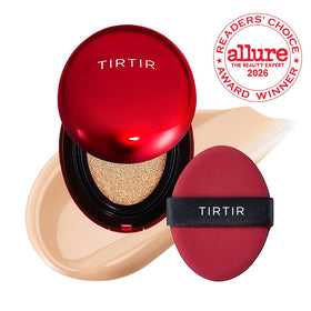 TIRTIR open cushion with puff displayed, easy precise application benefit