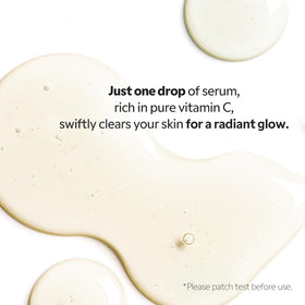 TIRTIR serum poured on palm, showing texture and ease of controlled dispensing