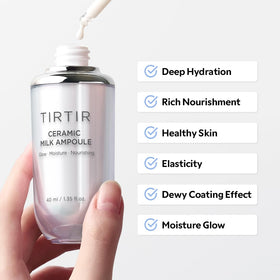 TIRTIR bottle in hand for scale and travel-friendly hydration benefit