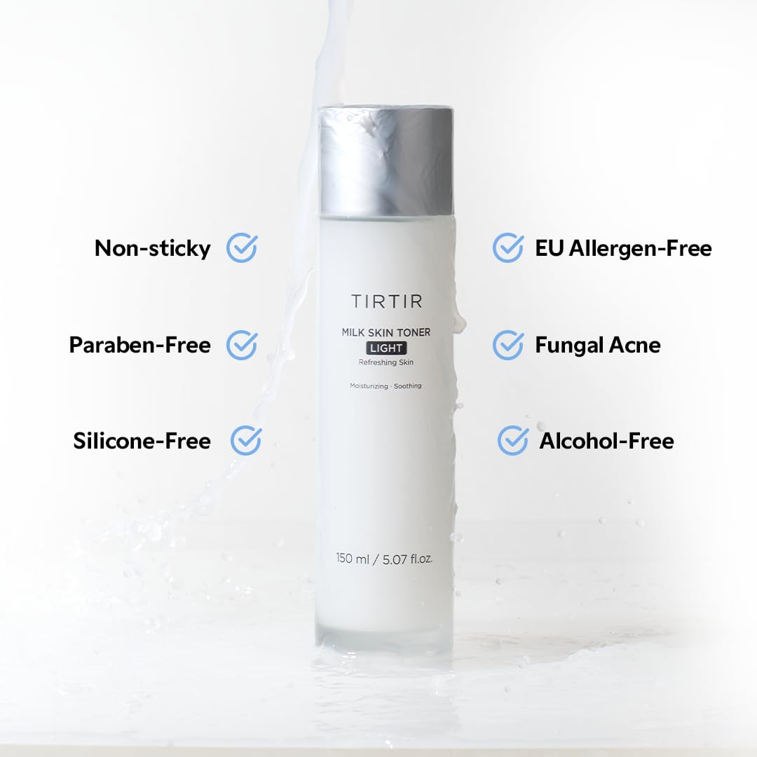 TIRTIR toner paired with serum and moisturizer for routine layering