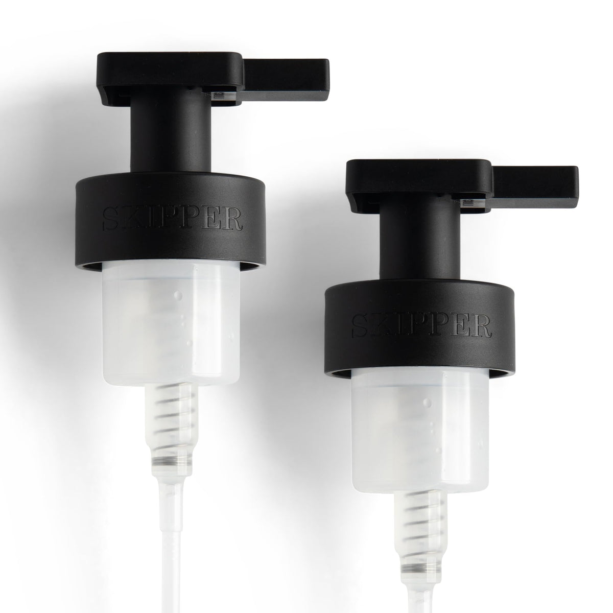 Tirtyl Skipper front view matte black pump showing sleek finish and reliable foam delivery