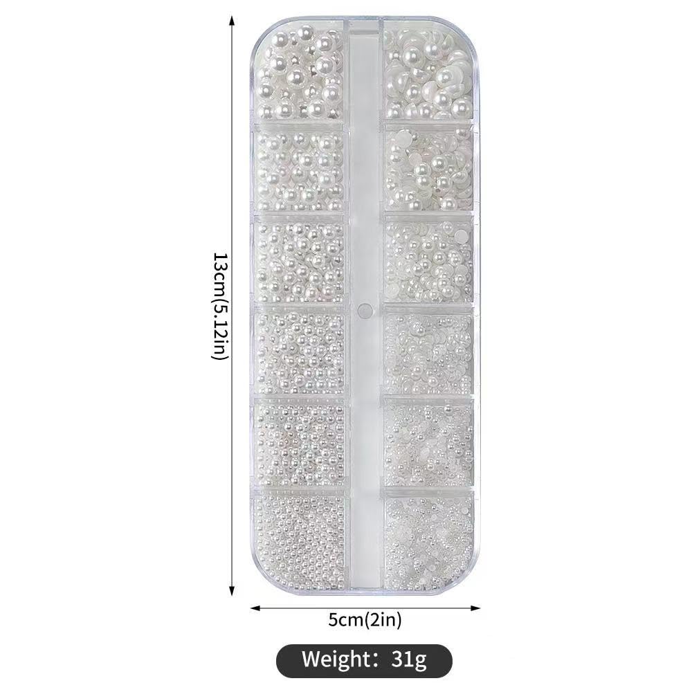 Tiwnefua tweezer placing a rhinestone for precise application and neater nail designs