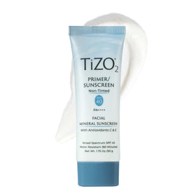 TIZO front packaging of TiZO2 SPF 40 showing product benefits and sleek tube