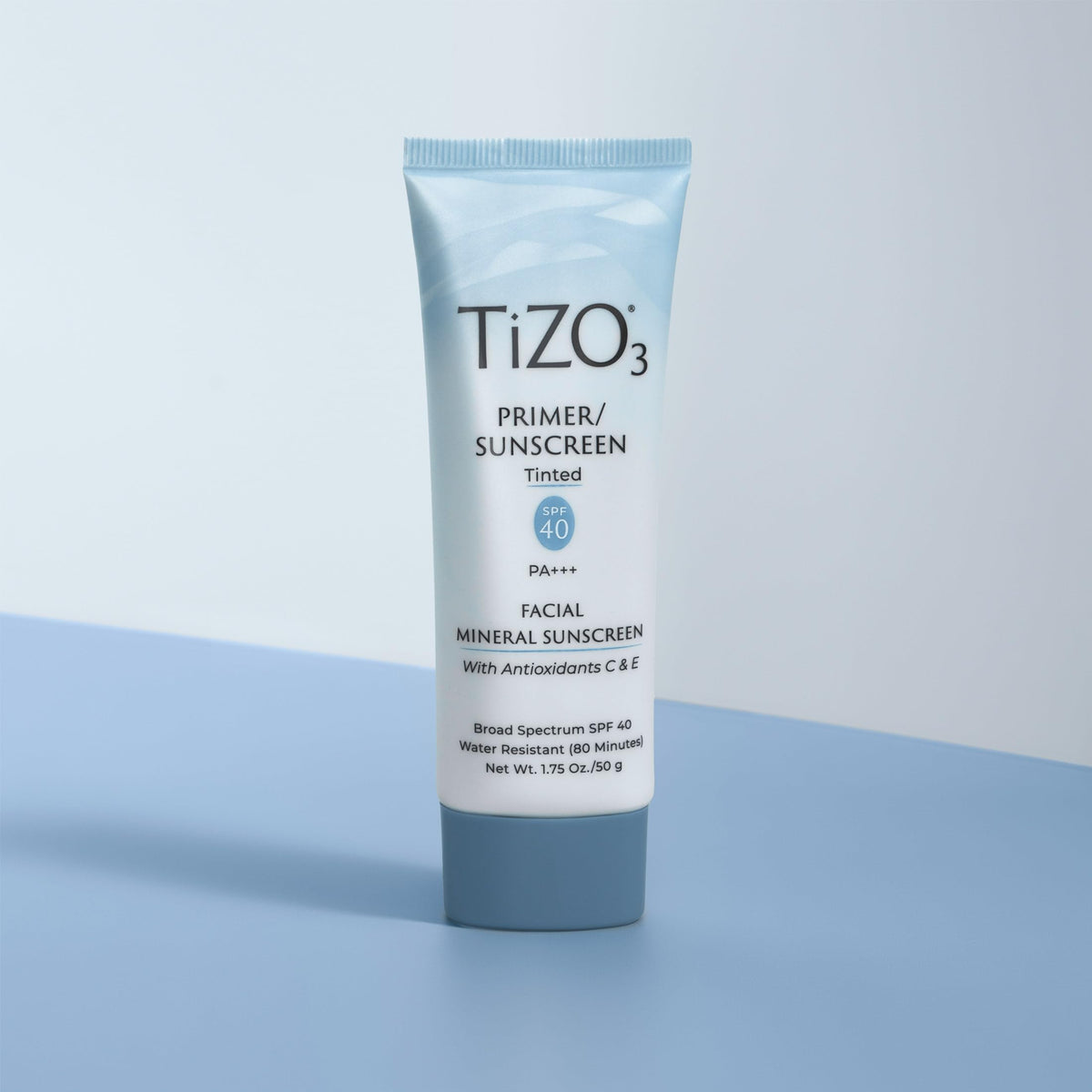 TIZO before and after on face showing evening of skin tone
