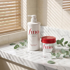 TJ SIGNATURE lifestyle bathroom setup with products, daily routine made luxurious benefit
