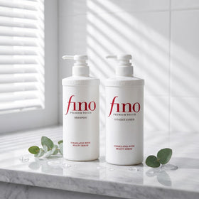 TJ SIGNATURE set displayed on a bathroom vanity demonstrating a polished, salon-ready routine