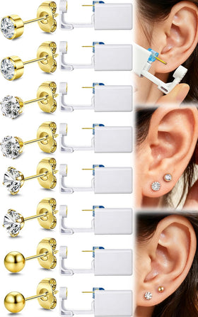 TKKUY front packaging of full 24-piece piercing kit showing contents and benefits